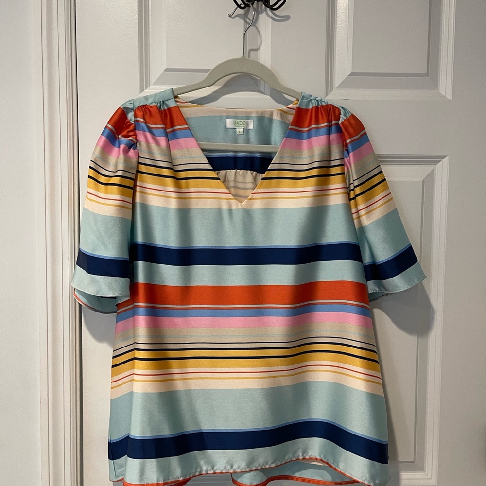 Colorful Striped Women's Top